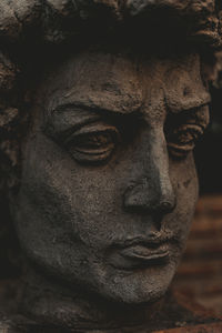 Close-up of old statue