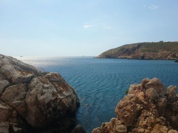 Scenic view of sea against sky