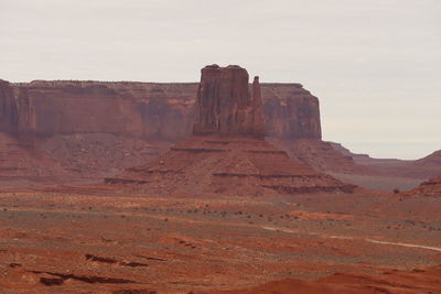 Rock formations in desert