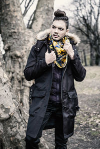 Portrait of young woman on beach