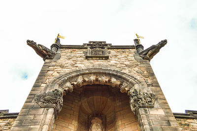 Low angle view of historical building