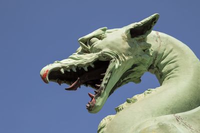 Low angle view of statue