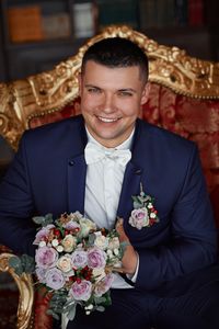 Portrait of a smiling young couple