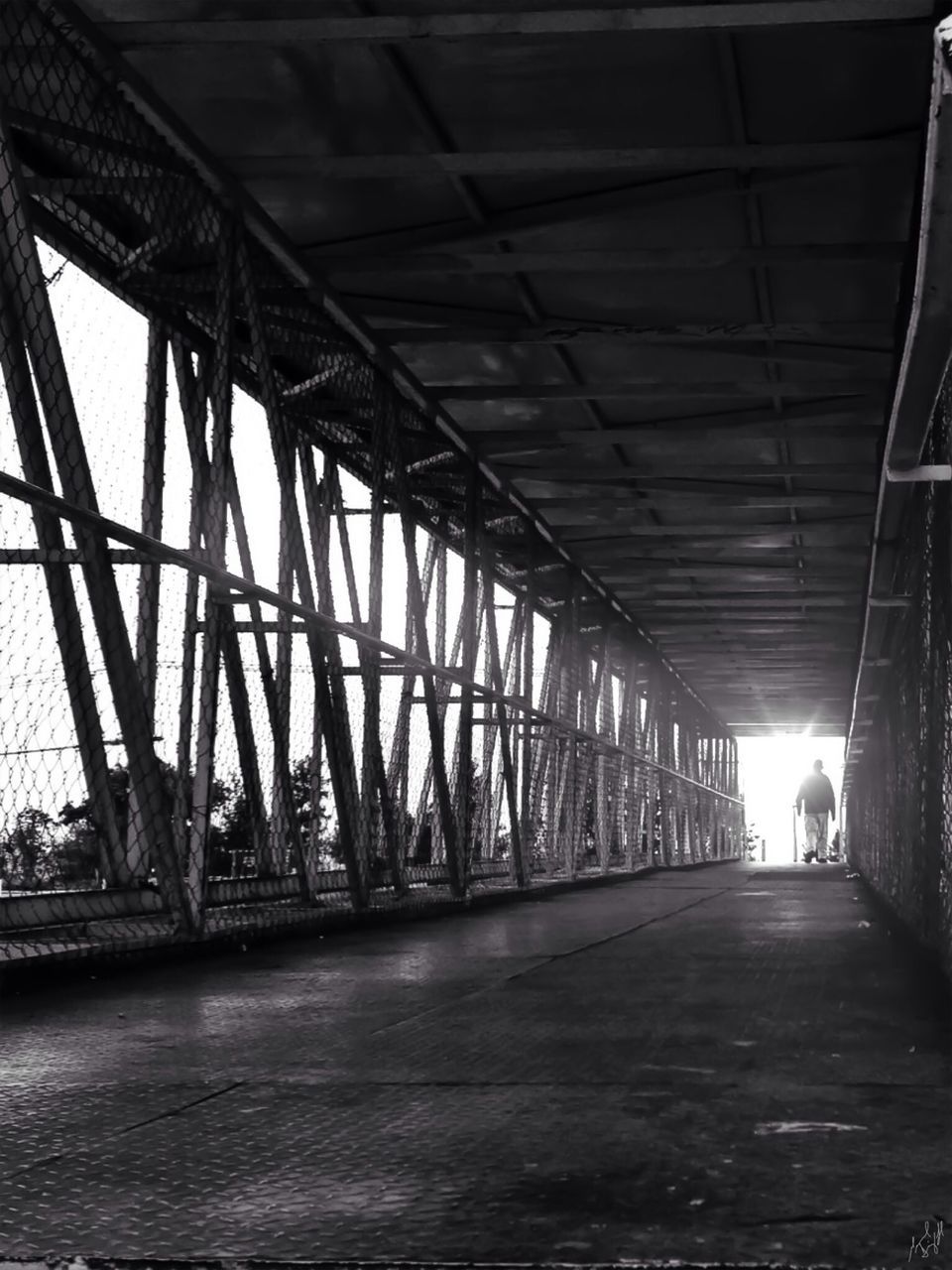 connection, bridge - man made structure, transportation, built structure, architecture, the way forward, engineering, diminishing perspective, bridge, long, vanishing point, sky, indoors, support, ceiling, no people, architectural column, empty, sunlight, suspension bridge