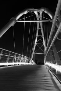 View of bridge at night