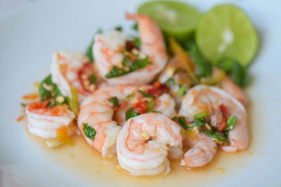 Close-up of food in plate