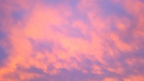 Low angle view of sky during sunset
