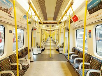 Interior of train