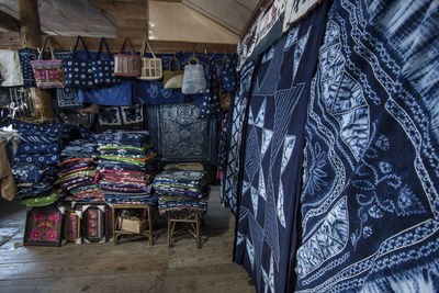 View of market stall