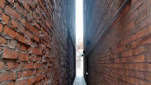 View of brick wall