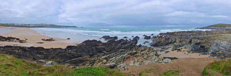 Panoramic view of sea against sky