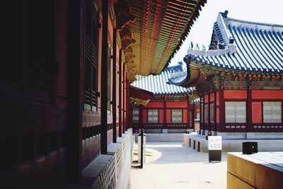 View of gyeongbokgung palace