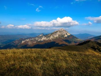 Scenic view of landscape against sky