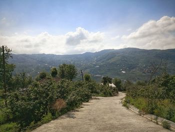 Turkey trabzon scenic view of mountains against sky