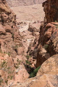 Rock formations on landscape