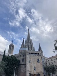 Low angle view of buildings against sky