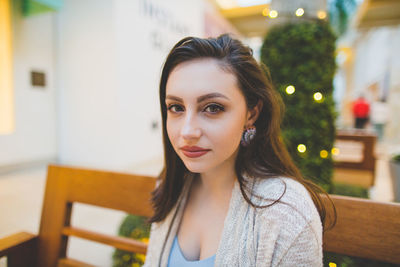 Portrait of young woman