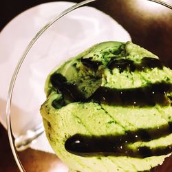 Close-up of served food