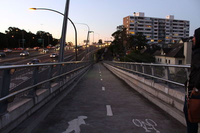 View of bridge in city