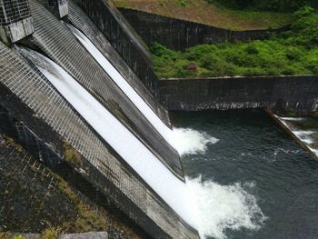 Close-up high angle view of water