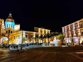 City street at night