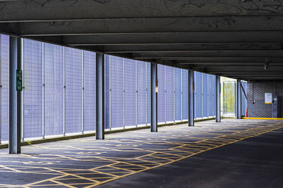 Empty corridor of building