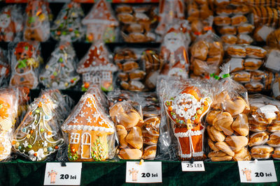 Gingerbread cookies at christmas market