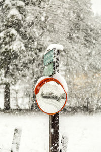 Close-up of snowflakes on snow
