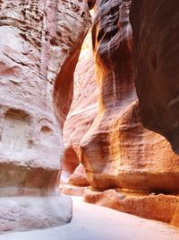 Rock formations in cave