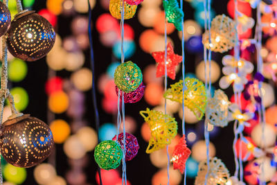 Close-up of toys for sale in market