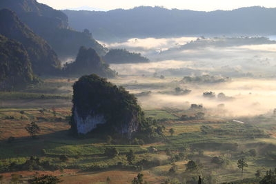 Scenic view of landscape against sky