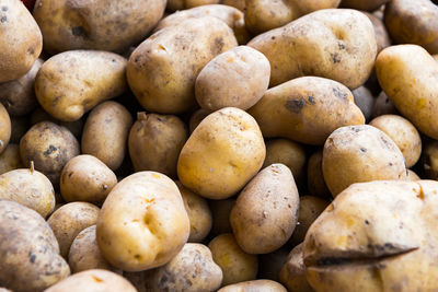 Full frame shot of potatoes