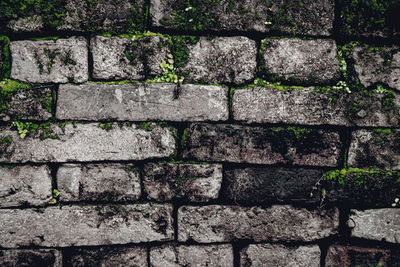 Full frame shot of stone wall