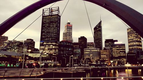 Low angle view of skyscrapers