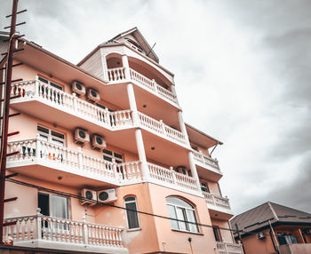 Low angle view of building against sky