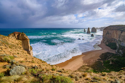 Scenic view of sea against sky