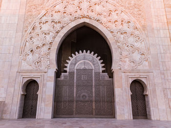 Exterior of hassan ii mosque, casablanca, morocco