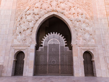 Entrance of historic building