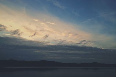 Scenic view of sky during sunset