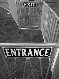 Close-up of text on wall