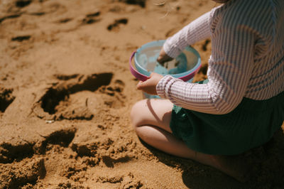 Full frame shot of sand at beach