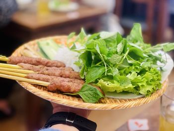 Close-up of food in plate