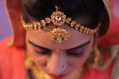 Close-up portrait of a girl