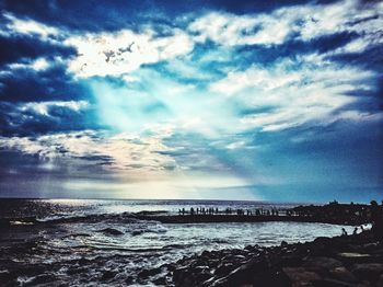 Scenic view of sea against sky