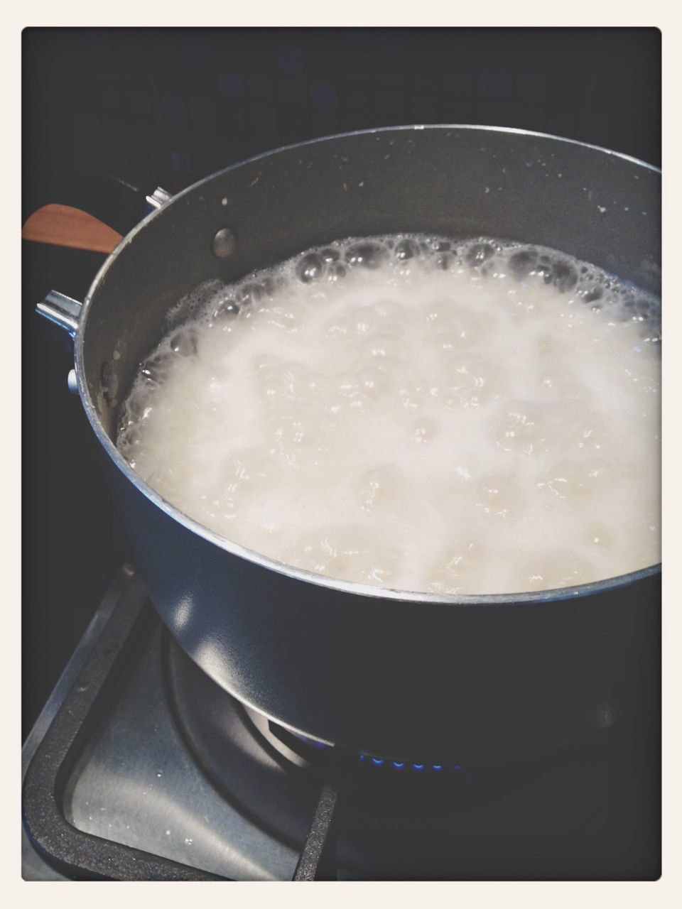 food and drink, transfer print, freshness, indoors, close-up, auto post production filter, food, still life, bowl, healthy eating, refreshment, drink, high angle view, no people, spoon, table, soup, drinking glass, cooking, frying pan