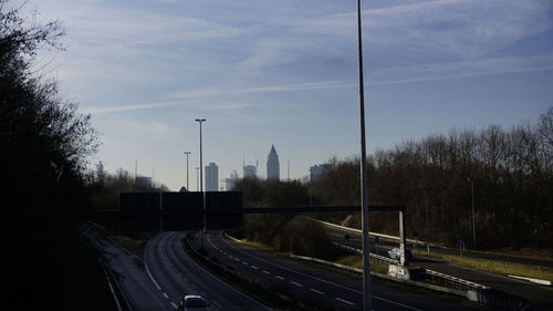 View of highway against sky