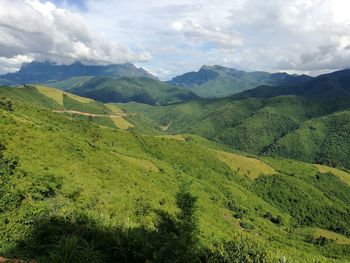 Scenic view of landscape against sky