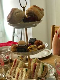 Close-up of cake on table