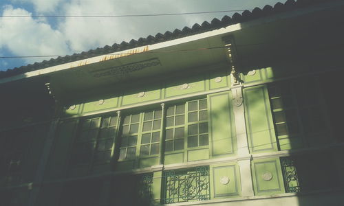 Low angle view of building against sky