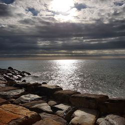 Scenic view of sea against sky